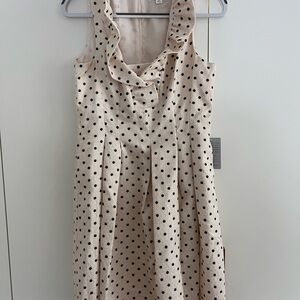 Harper Rose Cream and Black Textured Dress